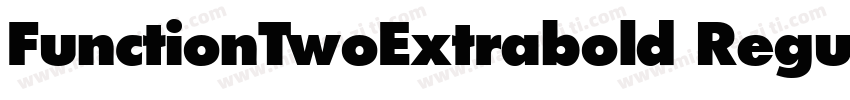 FunctionTwoExtrabold Regular字体转换